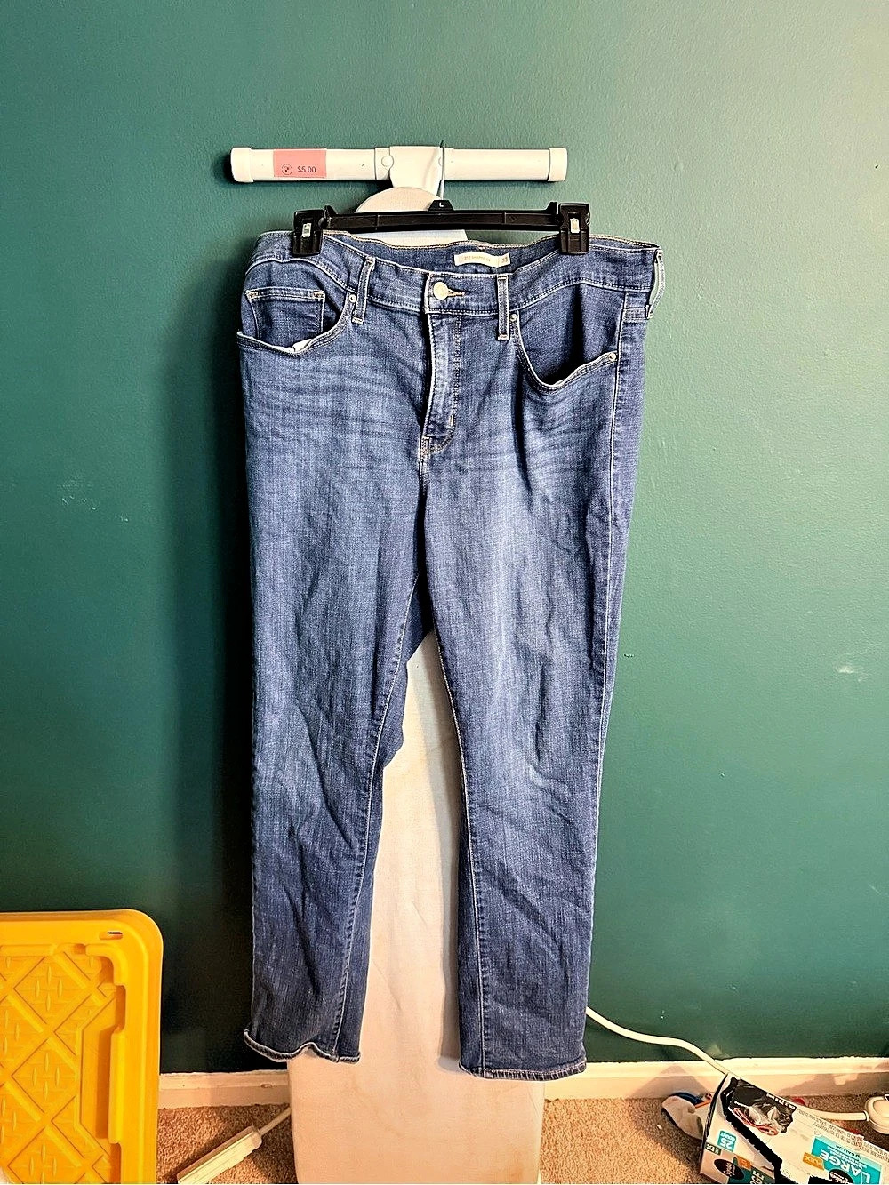 Levi's 312 Mid Rise Shaping Slim Blue Jeans Size 33